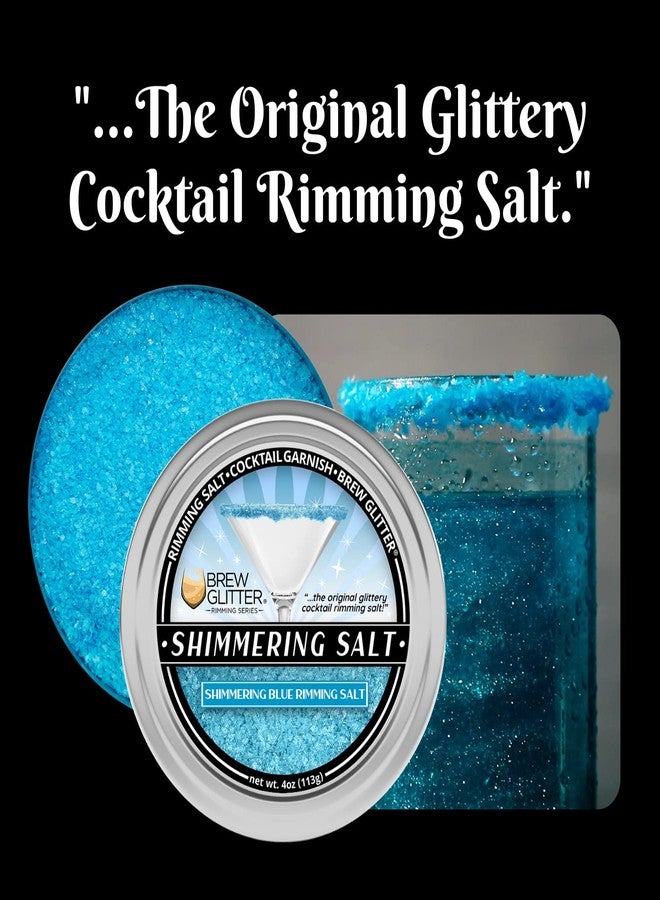 Bakell Brew Glitter - Shimmering Blue Rimming Salt (4oz, 1x Bar Tin) Cocktail Garnish for Mixed Drinks and Beverages - Image 4